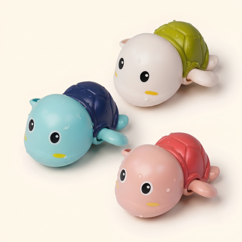 Wind-Up Turtle Bath Set