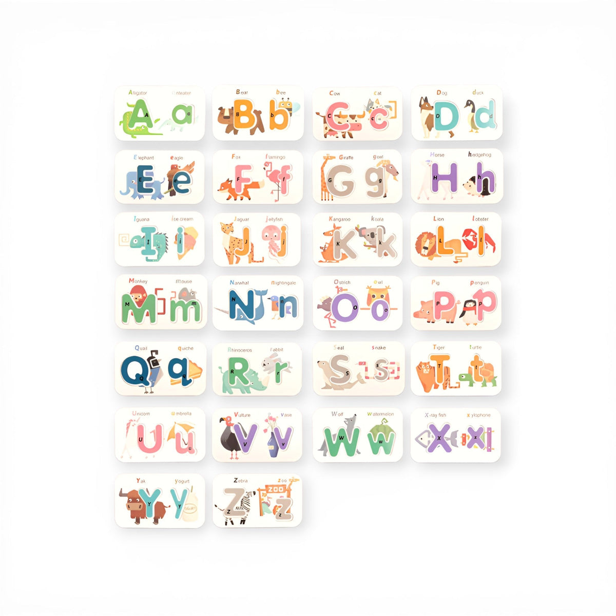 Alphabet & Number Wooden Cards