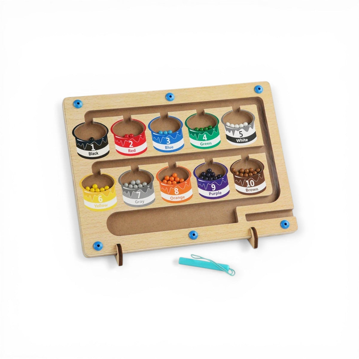 Color & Number Magnetic Maze