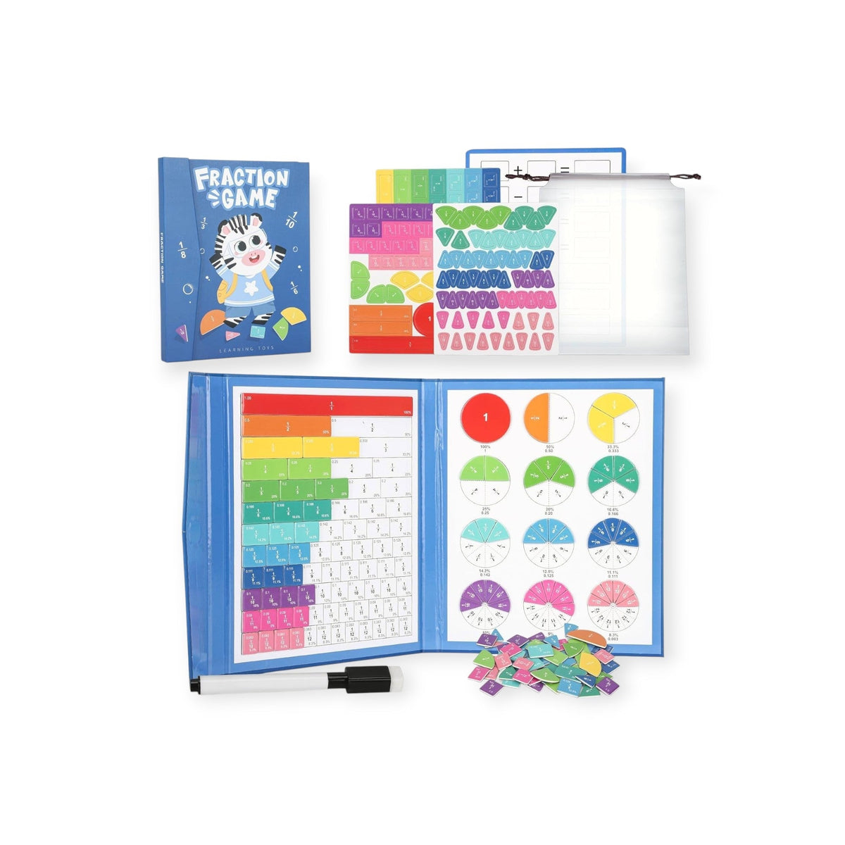 Fraction Tiles & Circles Math Set