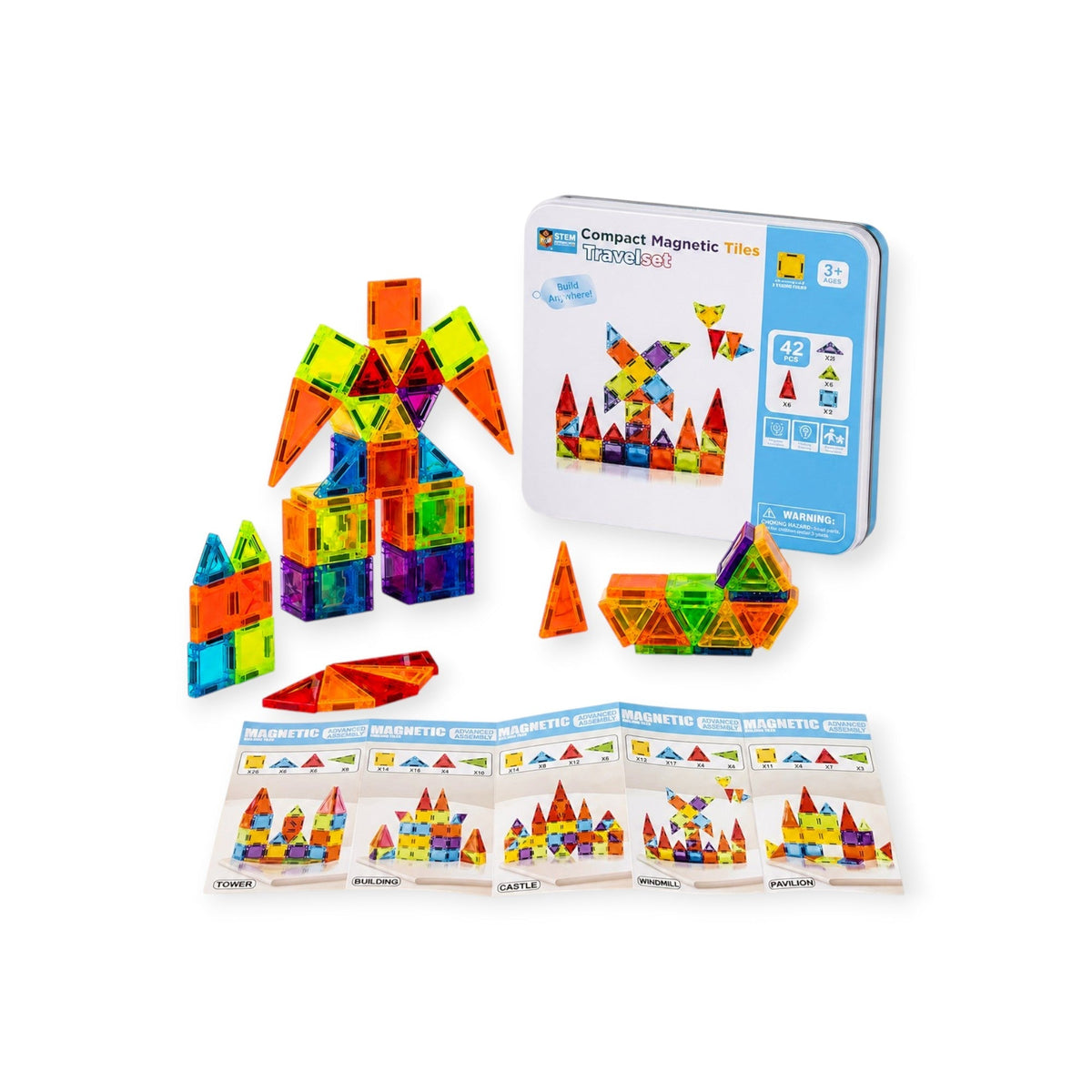 Travel Magnetic Tile Set