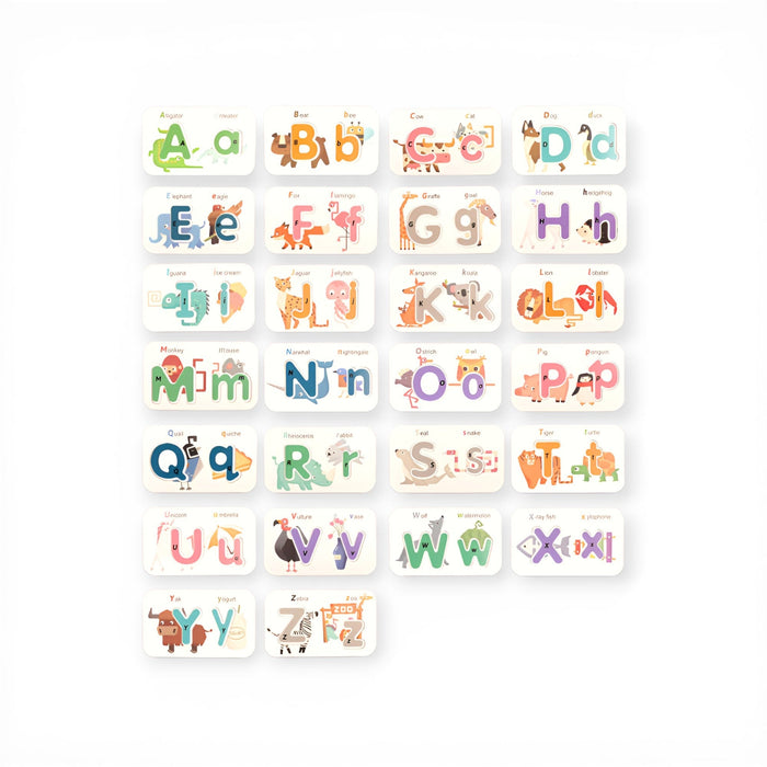 Alphabet & Number Wooden Cards