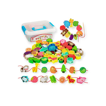Wooden Threading Play Set